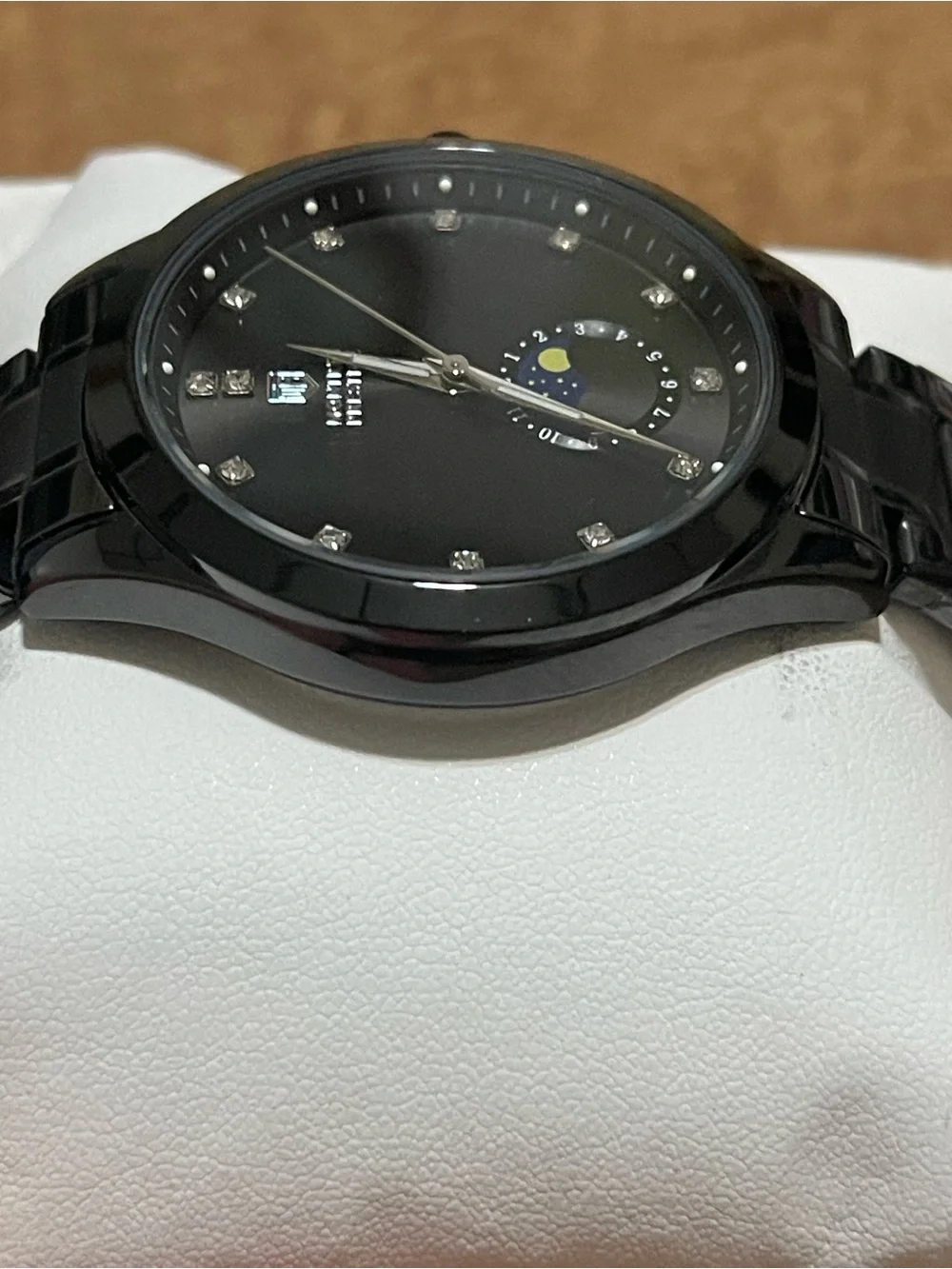 Montres Prestige Men 42mm Black Tone Case Black Metal Dial new